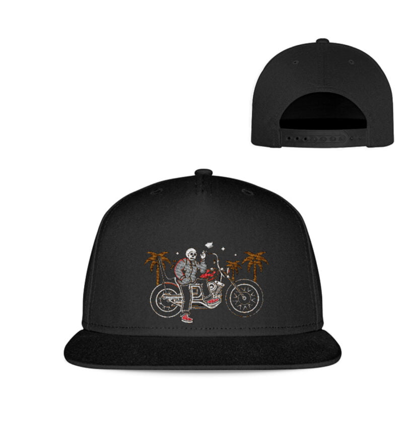 SmokingSkeletSnapback - Kappe-16